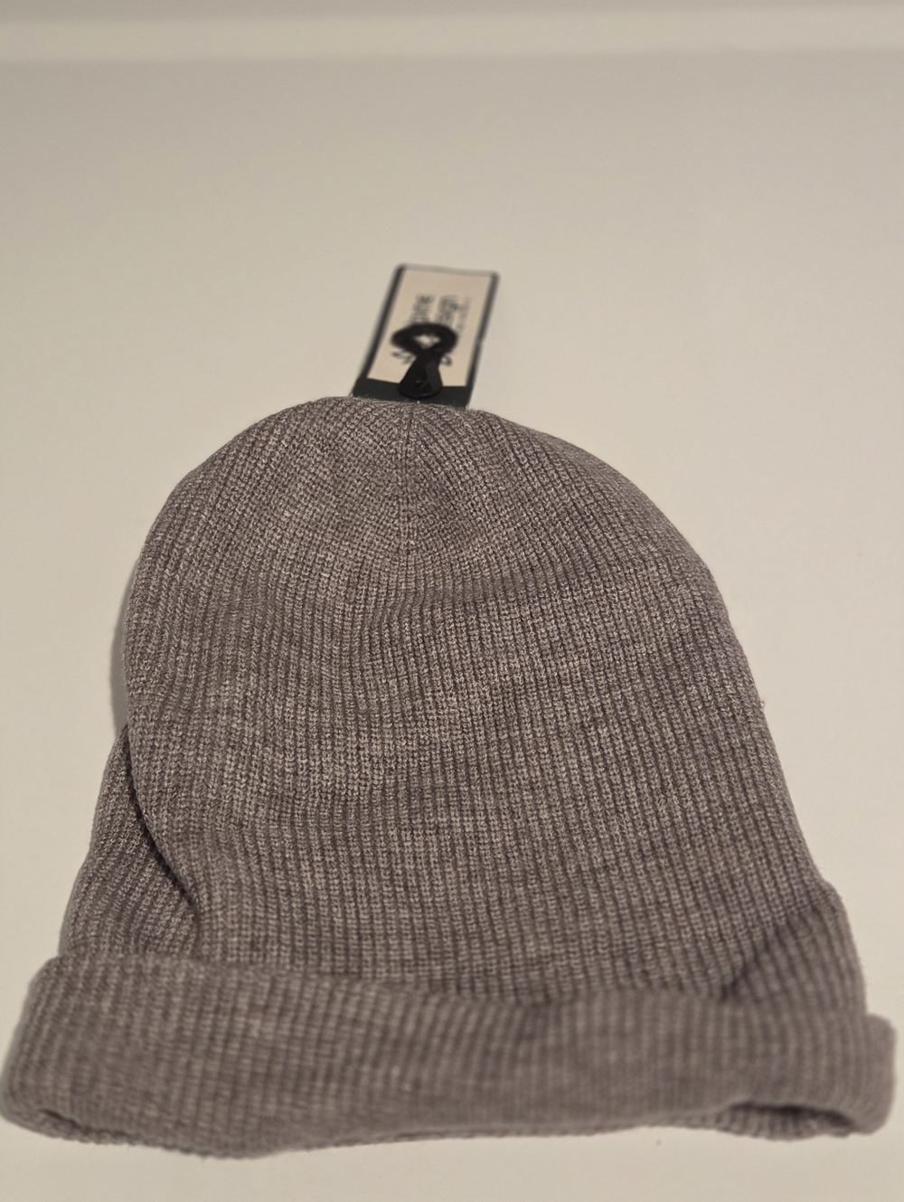 Alpine Design Mens Gray Ribbed Knit Beanie - Picture 4 of 4
